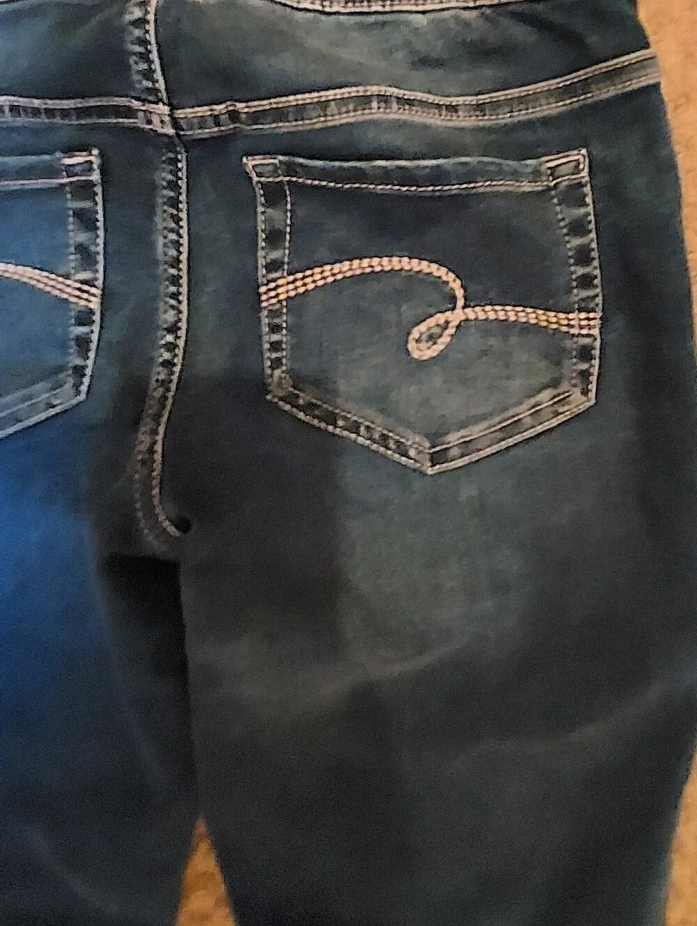 Justice Girl Mid Rise Jegging Jeans Distressed Size 14 Blue Raw Hems